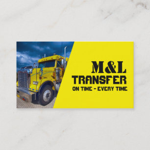 Carte De Visite Distribution des frais de transport des chauffeurs