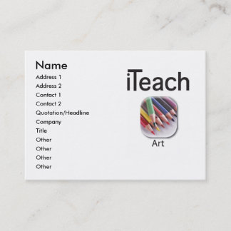 carte de visite d'iteachART