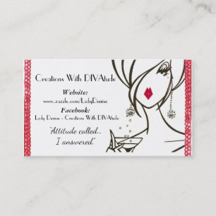 carte de visite "Diva Attitude"