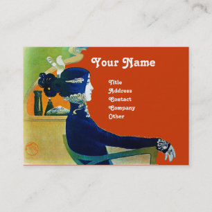 Carte De Visite DIVA DANS LE SALON DE BELLE MONOGRAMME BLEU, Artis