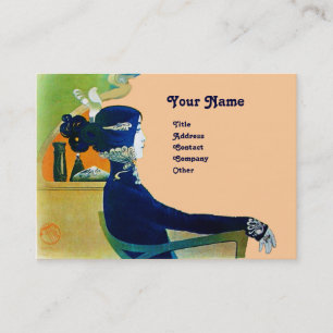 Carte De Visite DIVA DANS LE SALON DE BELLE MONOGRAMME BLEU, Artis