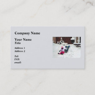 Carte De Visite Divertissement hivernal