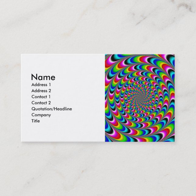 Carte De Visite Dizzying (Devant)