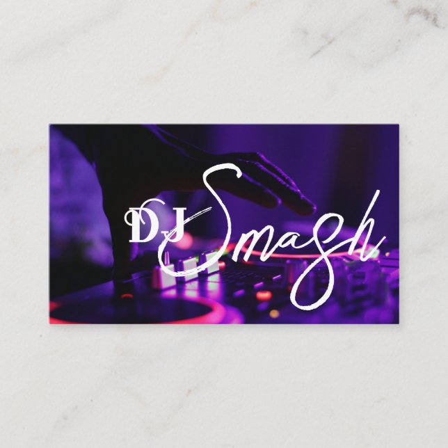 Carte de visite Dj (Devant)