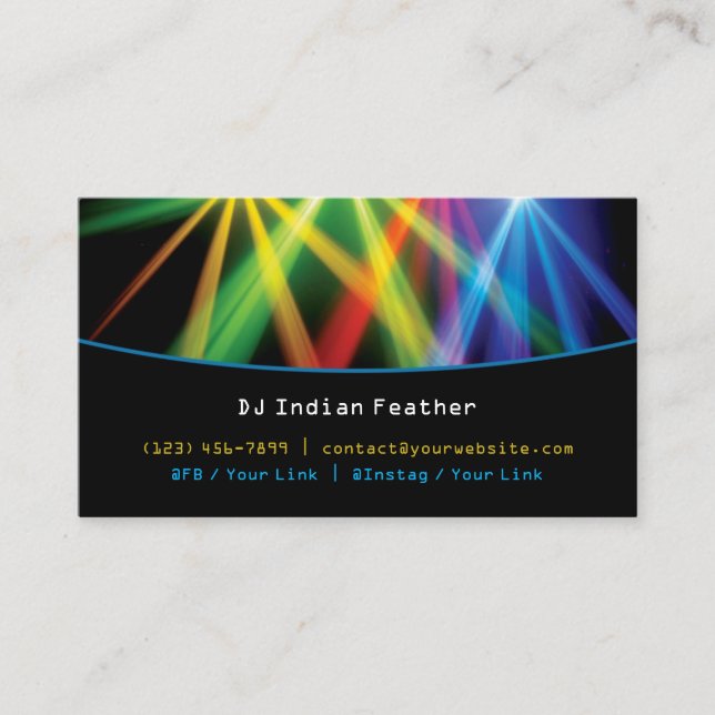 Carte de visite DJ (Devant)