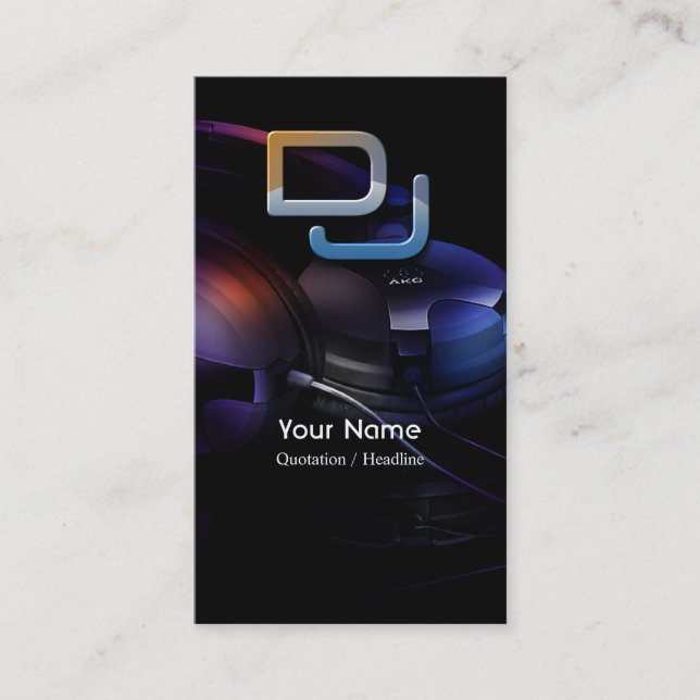 Carte de visite DJ (Devant)