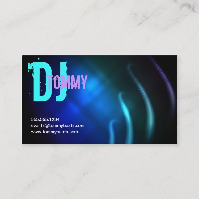 Carte de visite DJ (Devant)