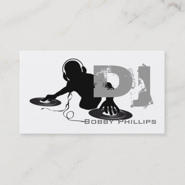 Carte de visite Dj (Devant)