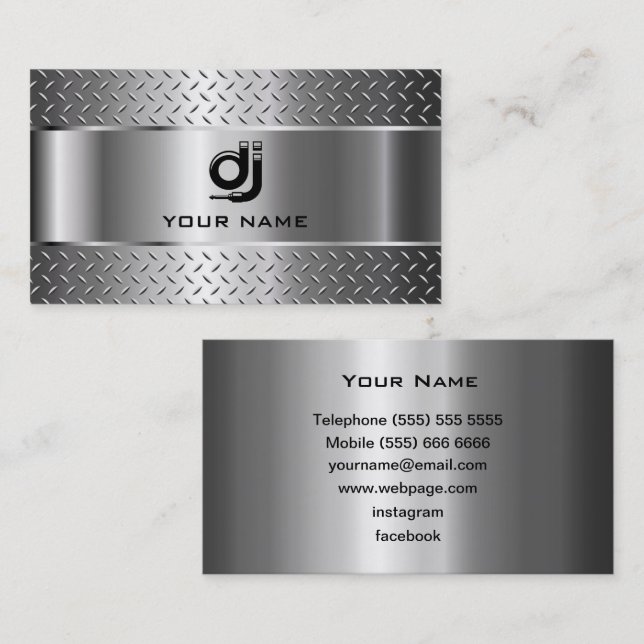 Carte de visite DJ (Devant / Derrière)