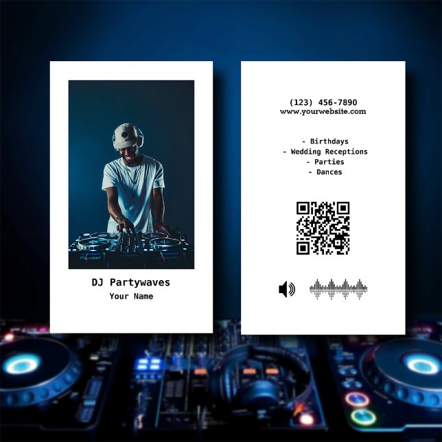 CARTE DE VISITE DJ (Créateur téléchargé)