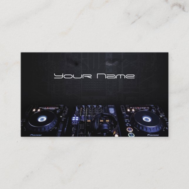 Carte de visite DJ (Devant)