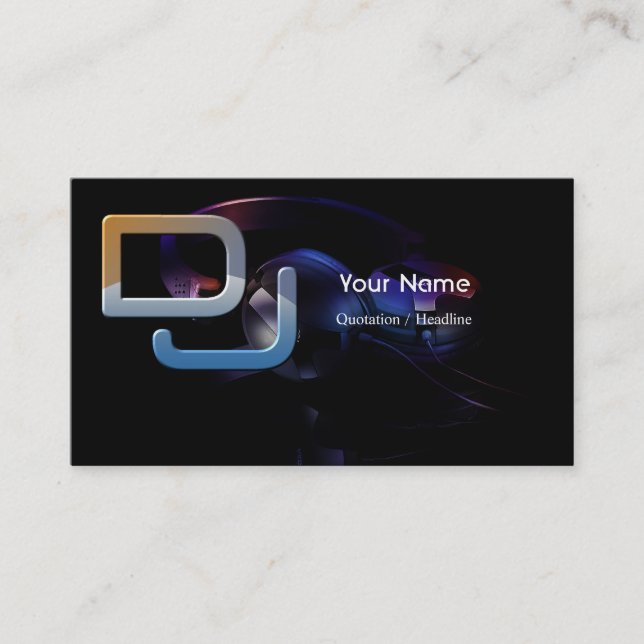 Carte de visite DJ (Devant)