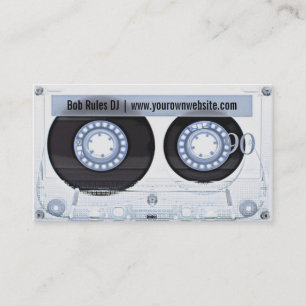 Carte de visite DJ Audio Cassette