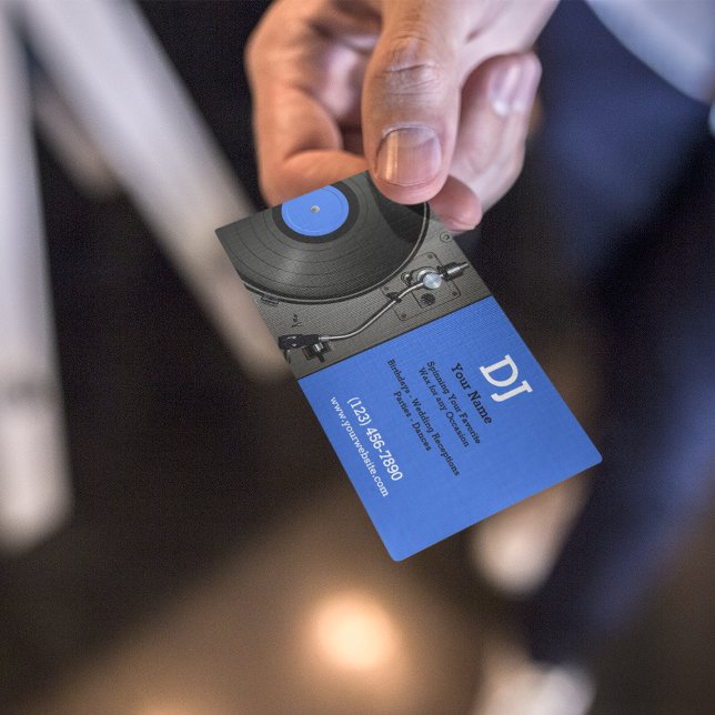 Carte De Visite DJ Blue (Créateur téléchargé)