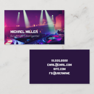 Carte De Visite DJ - Chanteur