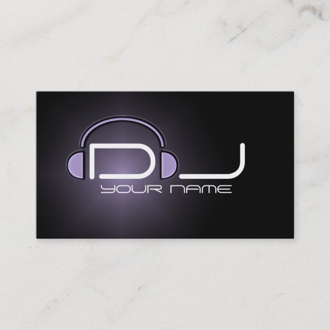 Carte de visite DJ classique (Devant)