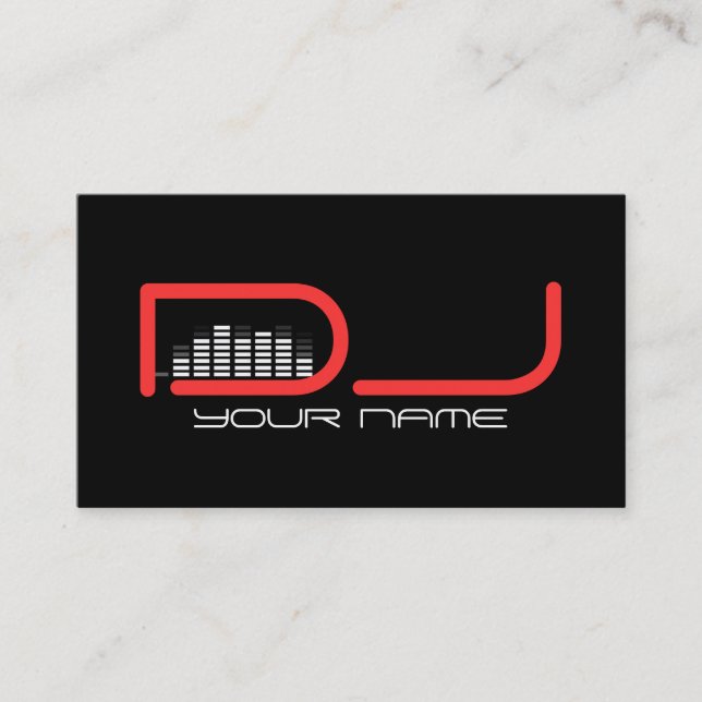 Carte de visite DJ cool (Devant)