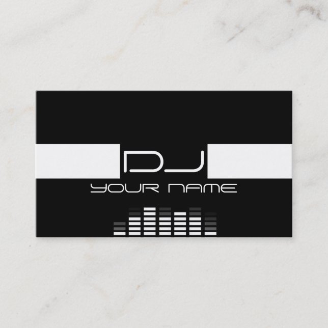 Carte de visite DJ cool (Devant)