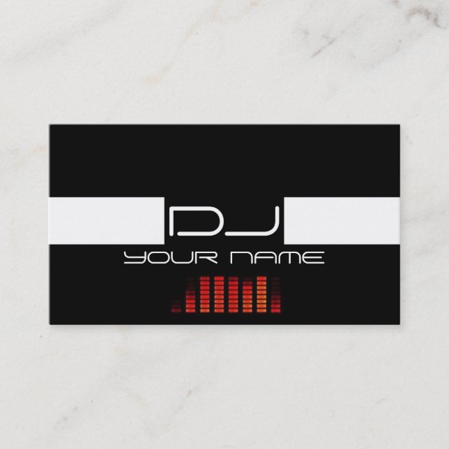Carte de visite DJ cool (Devant)