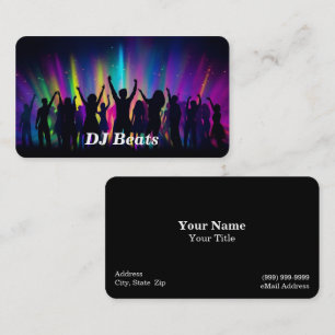 Carte de visite DJ de musique
