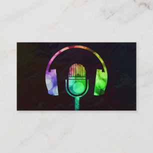 Carte De Visite DJ Disk Jockey Electronic