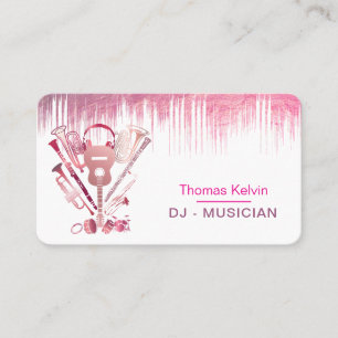 Carte De Visite DJ Instruments de musique Organisateur d'événement