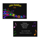 Carte de visite DJ Karaoke personnalisé