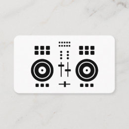 Carte De Visite DJ Minimaliste Moderne 