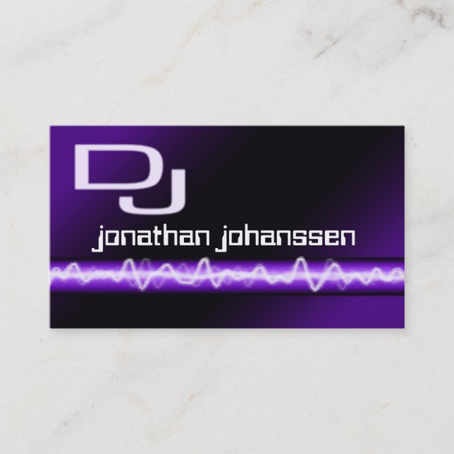 Carte de visite DJ moderne Electric Professional (Devant)