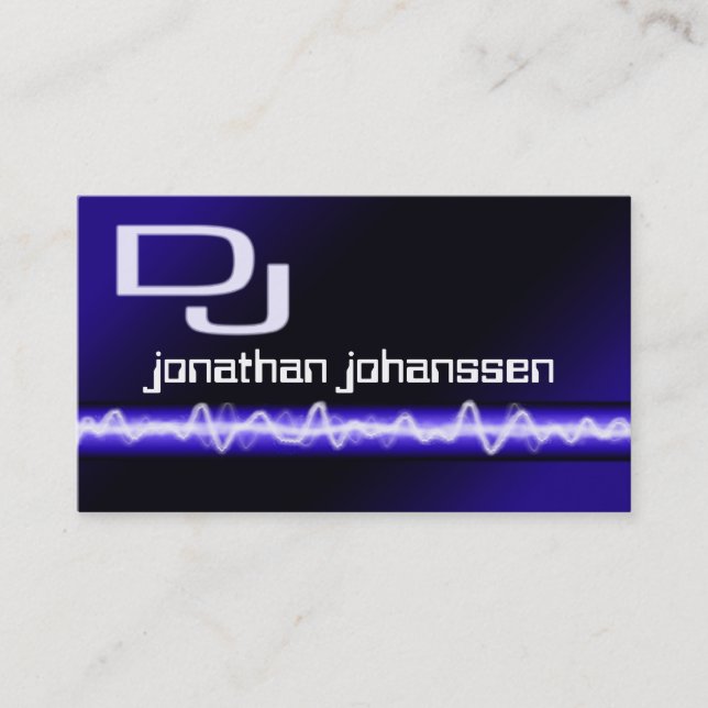 Carte de visite DJ moderne Electric Professional (Devant)