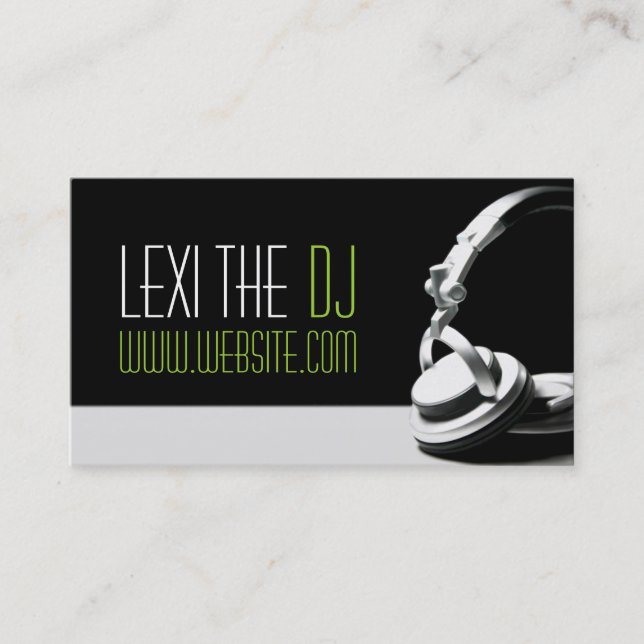 Carte De Visite DJ Music Club Entertainment (Devant)