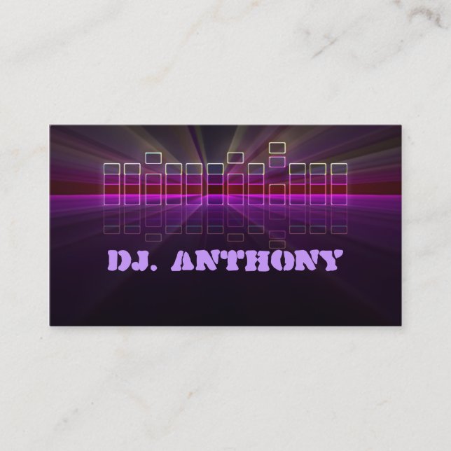 carte de visite dj musique (Devant)