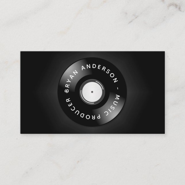 Carte De Visite Dj - Producteur De Musique (Devant)