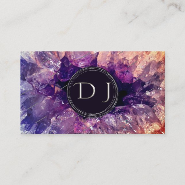 Carte De Visite DJ professionnel moderne quartz métallique (Devant)