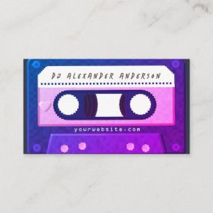 Carte de visite DJ Retro Cassette