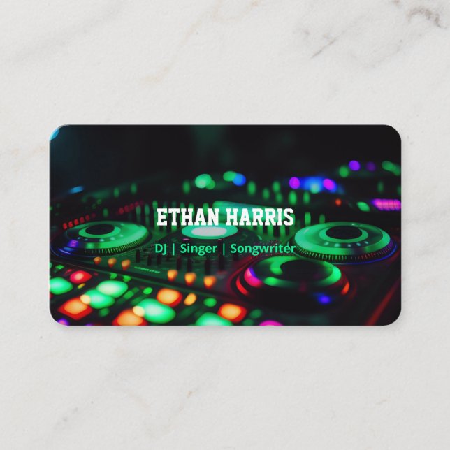 Carte De Visite DJ Songwriter (Devant)
