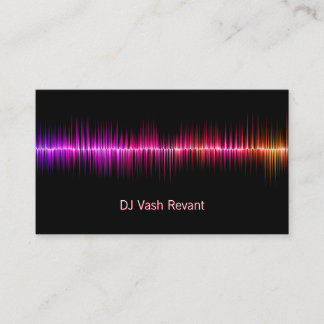 Carte De Visite DJ Sound Waves professionnel