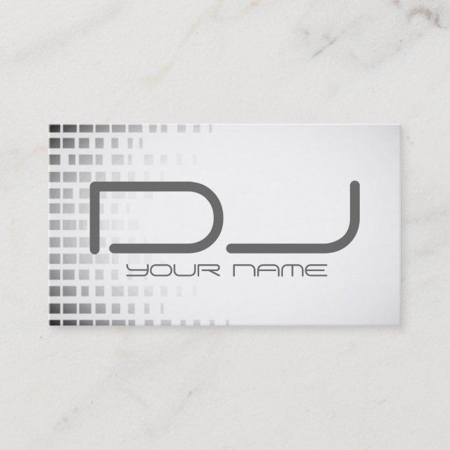 Carte de visite DJ unique (Devant)