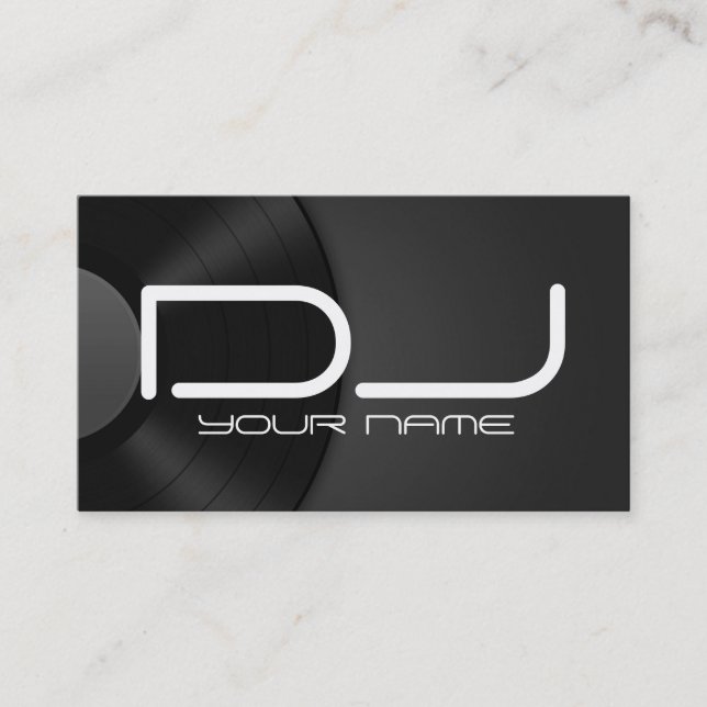 Carte de visite DJ unique (Devant)