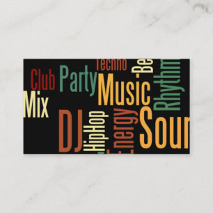 Carte de visite DJ unique