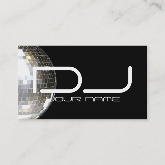 Carte de visite DJ unique (Devant)