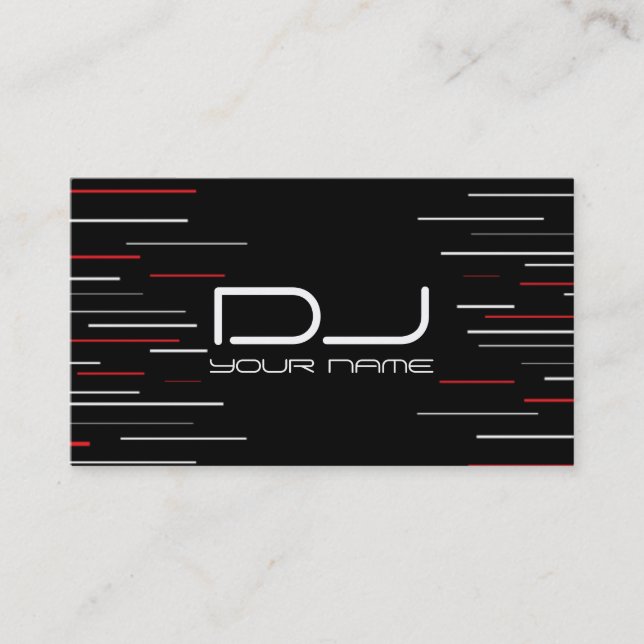 Carte de visite DJ unique (Devant)