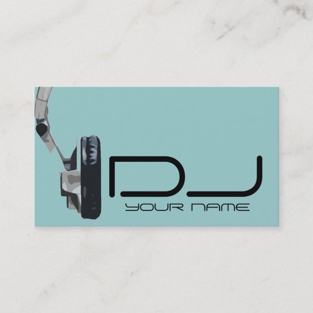 Carte de visite DJ unique (Devant)