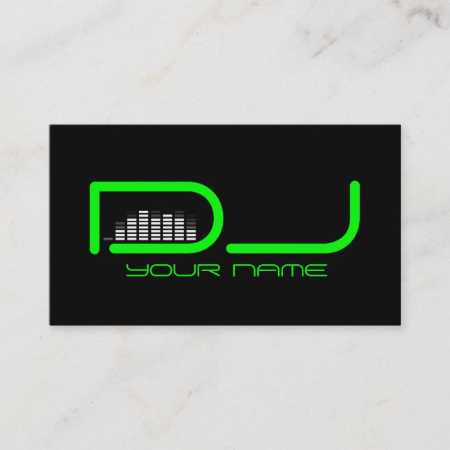 Carte de visite DJ unique (Devant)