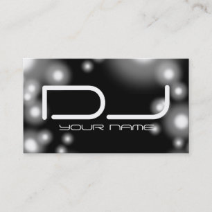 Carte de visite DJ unique avec lumière