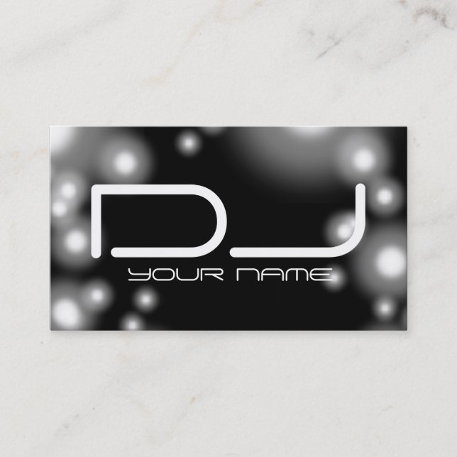 Carte de visite DJ unique avec lumière (Devant)