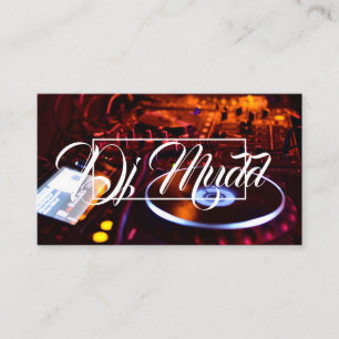 Carte De Visite DJ Vinyl Record, Recording Studio Music Shop