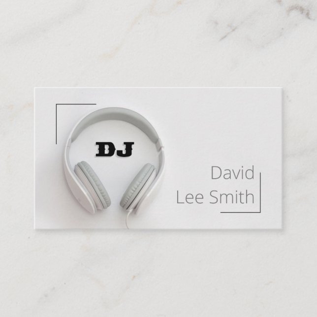 Carte De Visite DJ White (Devant)