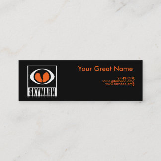 Carte de visite d'observateur de tempête de