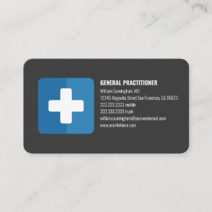 Carte De Visite Docteur de logos personnalisés minimalistes modern